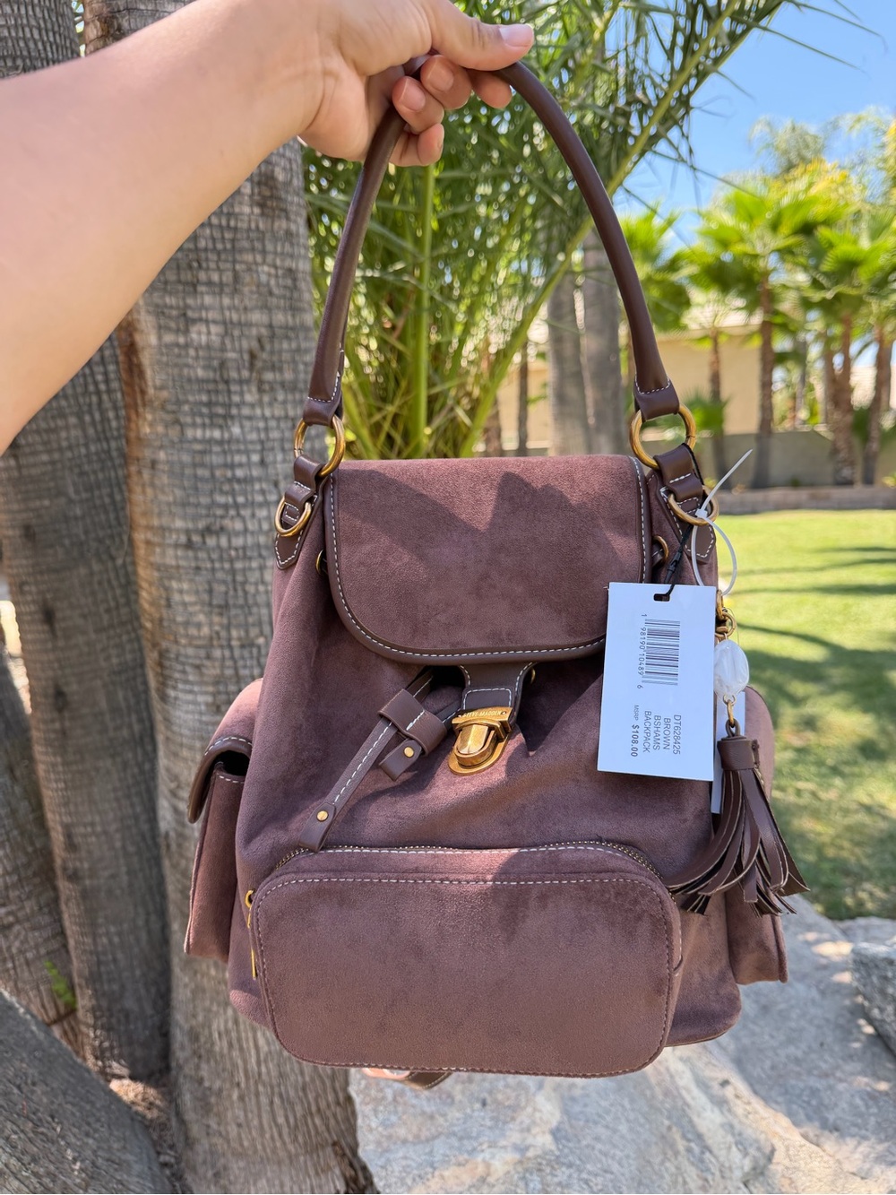 Steve Madden Women’s Suede Backpack
